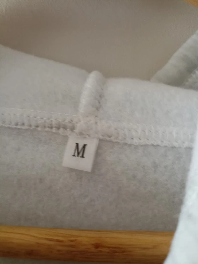 Grijze gebreide crop hoodie – Streetwear/Casual stijl – Maat M (Nieuw) – photo 5